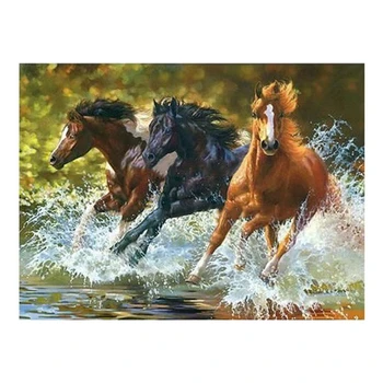 

Horse DIY Digital Oil Painting By Numbers Kits Coloring Painting By Numbers Unique Gift for Home Decoration 40X50cm