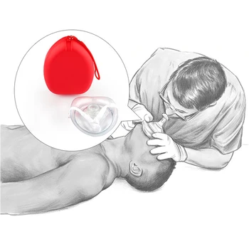 

CPR Mask Professional First Aid CPR Breathing Mask Protect Rescuers Valve Tools