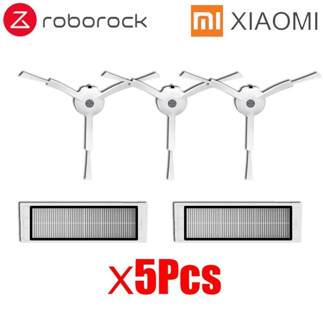 1 Для Xiaomi Roborock Robot S50 S51 Запчасти для пылесоса наборы вставка из ткани для швабры влажной уборки фильтр боковая круглая щетка колесная коробка - Цвет: 1