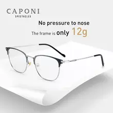 CAPONI, унисекс, очки, фотохромные, сплав, оптические очки, оправа, компьютерный синий светильник, блокирующие очки для женщин и мужчин, BSF6104
