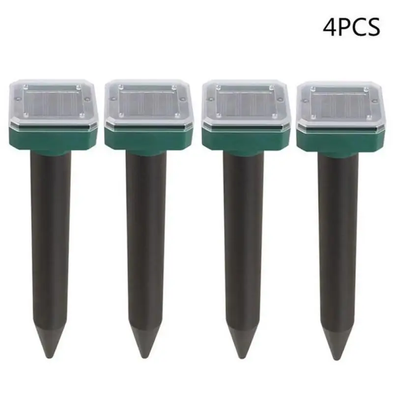 2/4Pcs Mole Rat Repellent Solar Ultrasonic Repeller Bat Garden Pest Deterrent Outdoor Mouse Trap Device | Дом и сад