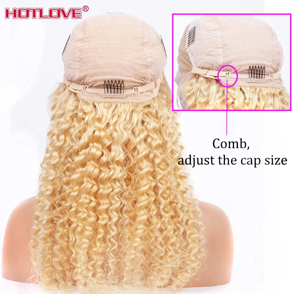 613 Blonde Lace Front Human Hair Wigs Brazilian Loose Deep Wave Wigs 13x4 Lace Front Wigs 613 Blonde Hair Wigs Remy 150% Den