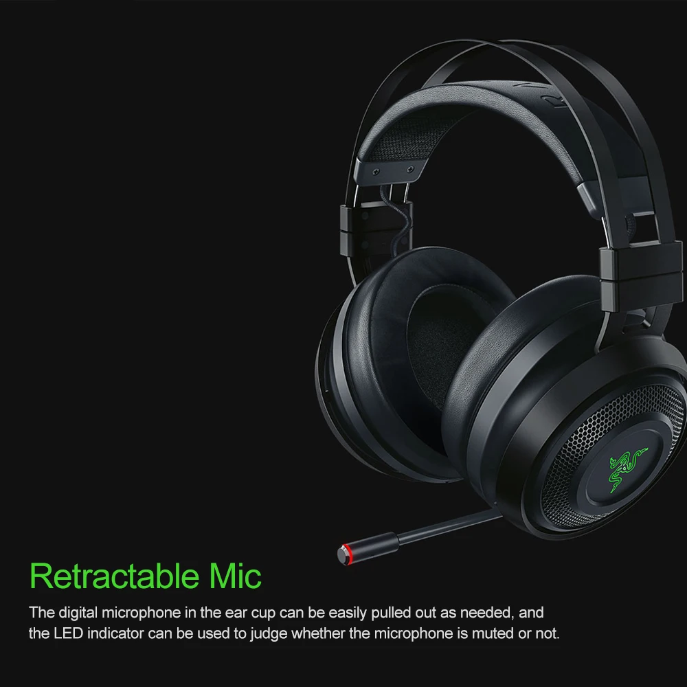 Razer Nari Ultimate игровая гарнитура наушники беспроводные наушники 7,1 объемный звук наушники THX пространственное аудио Haptic отзывы