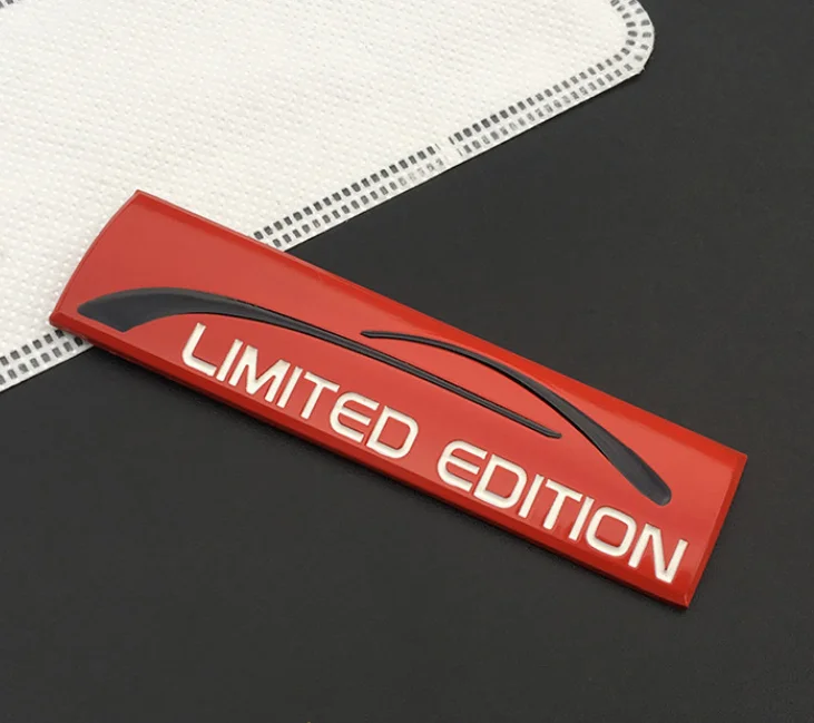

3D Metal Red Limited Edition Fender Emblems Trunk Sport Badge Decal Sticker