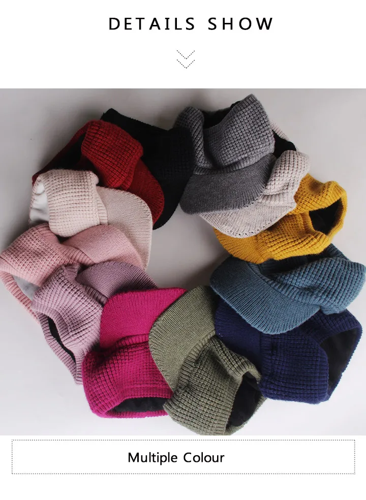 FURTALK Ponytail Beanie Hat Women Winter Knitted Hat High Messy Bun Hats for Female Fleece Cap Winter Black Cap Sportswear