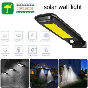 

LED Solar Street Light Waterproof Motion Sensor Wall Lamp Lights for Garden Decoration Outdoor Bright Induction Lamp Security