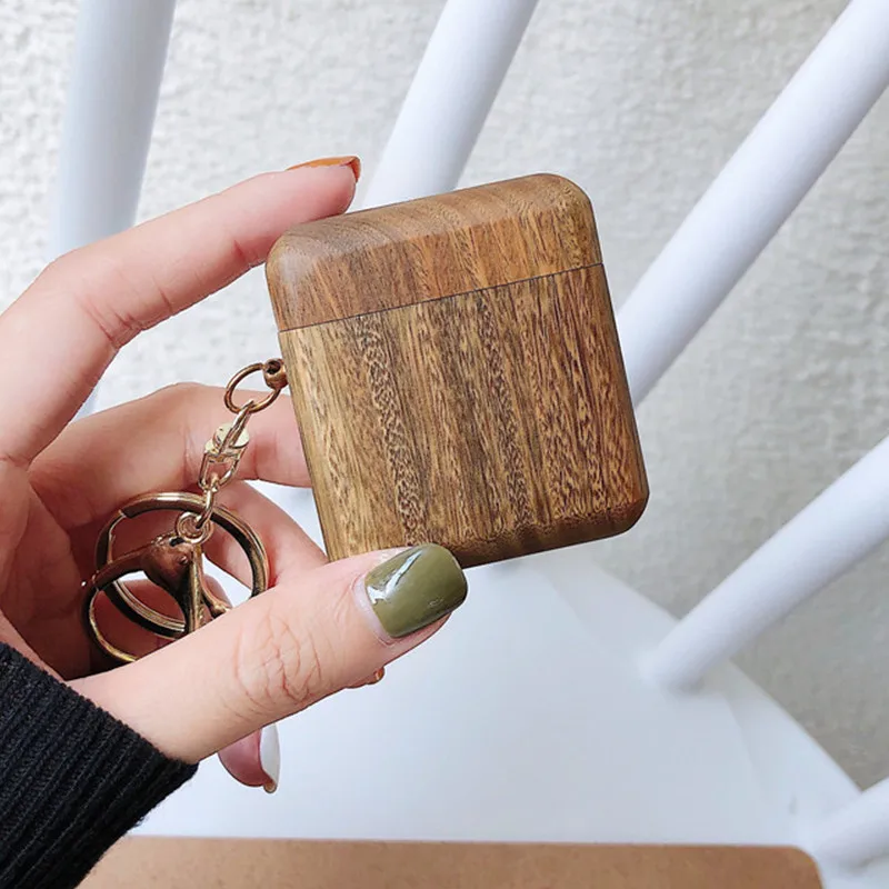 Style 9 Модные бамбуковые беспроводные bluetooth-наушники из цельного дерева, противоударный жесткий чехол для Apple Airpods 1 2, чехол для наушников - Цвет: Style 9