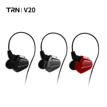 

TRN V20 DD BA Hybrid In Ear Earphone HIFI DJ Monitor Running Sport Earphone Earplug Headplug 2PIN Cable TRN V80/V30/BT20/X6
