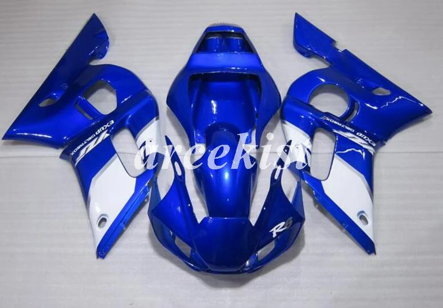 Новинка из АБС-пластика для мотоцикла обтекатели комплект подходит для Yamaha YZF-R6 98 99 00 01 02 R6 1998 1999 2000 2001 2002 тела комплект черного цвета