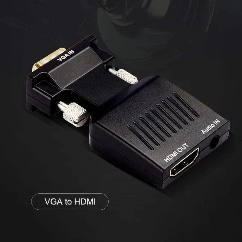 VGA в HDMI адаптер 1080P конвертер Папа мама с 3 5 мм аудио входом XR649|Переходники и