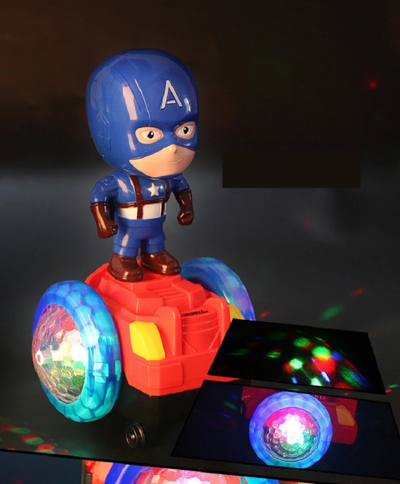 Spiderman Figure Toy One Piece Action Figure Captain America With Light The Amazing Spiderman Electronic Toys For Kids (9)