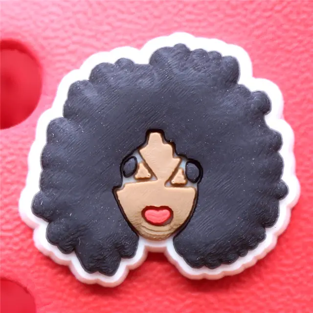 Crock Charms Accessories Custom Cartoon Cute PVC Shoe Croc Buttons Sandals Charms Black Lives Dope Father Portrait Free Shipping U207-t