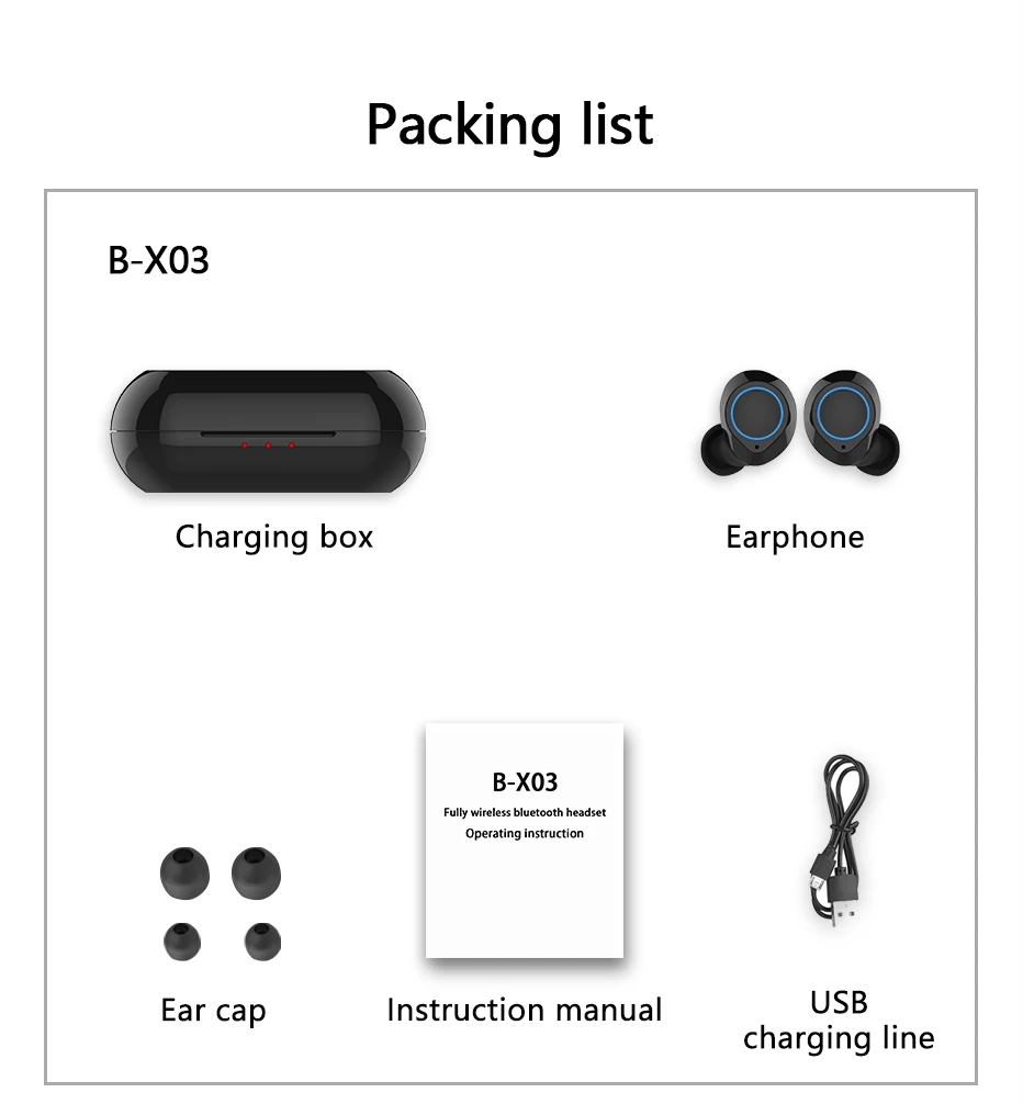 Tws Bluetooth наушники беспроводные наушники Bluetooth наушники громкой связи спортивные шумоподавления наушники дисплей питания