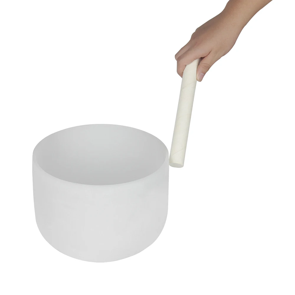 

10 Inch Crystal Singing Bowl G Note with Mallet & Rubber O-Ring for Music Making Musical Healing Meditation Yoga Home