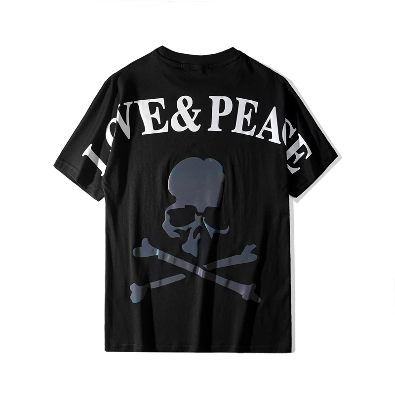 

2019ss TOP Summer Mastermind Japan Black T-shirt skull Printed Men Women MMJ Cotton T shirts Short sleeve Hip hop Fashion tees