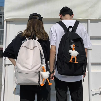 

School Waterproof Nylon Women Backpack Fashion Casual Solid Backpacks Mochila Feminina Mujer Travel Bag Female Schoolbag