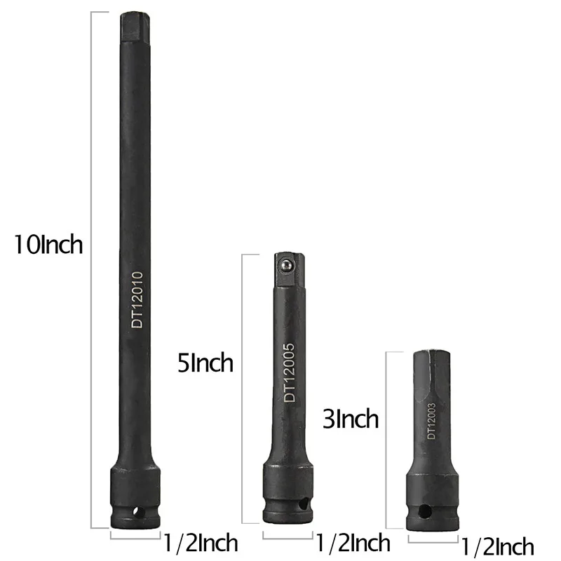 1/" перфоратор Удлинитель 3" " 10" Воздушная механика длинная розетка ручные разъемы для инструментов автомобильные инструменты и принадлежности