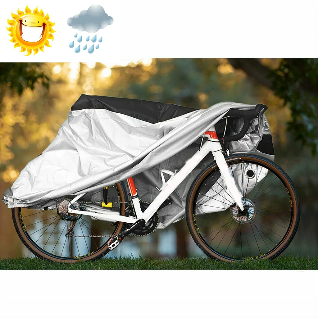 Cubierta de bicicleta con de bloqueo para almacenamiento al aire libre, 1 o 2 bicicletas, Patio, jardín, viaje, coche, Racks, al agua y Anti motocicleta| - AliExpress