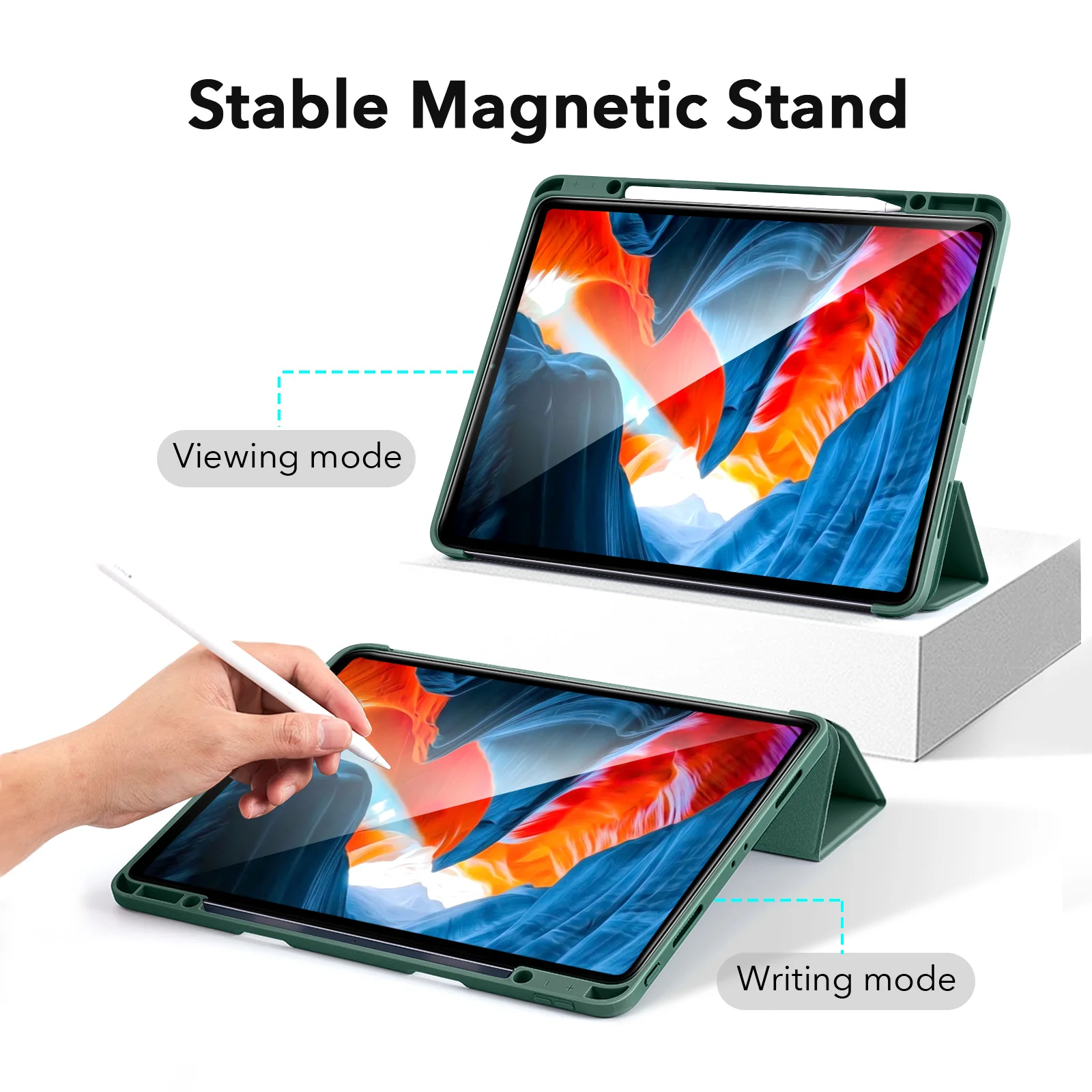 ESR for iPad Pro 11 Case 2021 Pencil Cases for iPad Air 5 4 iPad 9 8 7 Pro 12.9 Smart Cover for iPad Pro 2021 Pencil Case 2022