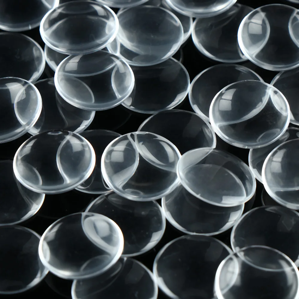 14mm Round Glass Eye Chips Transparent Doll Eye Patch DIY Scrapbooking Crafts Doll Eyeballs Accessories 50Pcs doll eyes