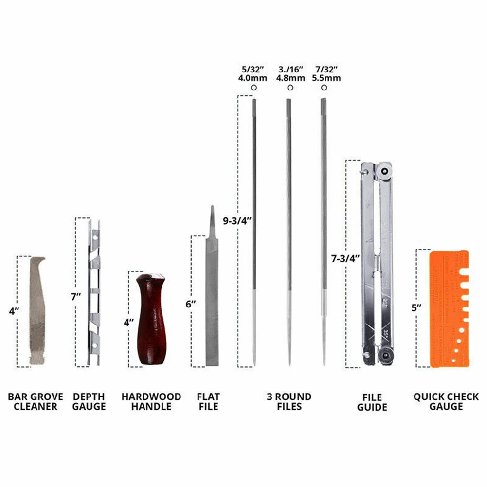 10 шт. руководство легко установить цепочка ручки пилы содержит многофункциональный набор для заточки набор инструментов для файлов прочная профессиональная Деревообработка