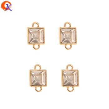 

Cordial Design 100Pcs 8*12MM Jewelry Accessories/Earrings Connectors/Square Shape/DIY Jewelry Making/Hand Made/Earring Findings