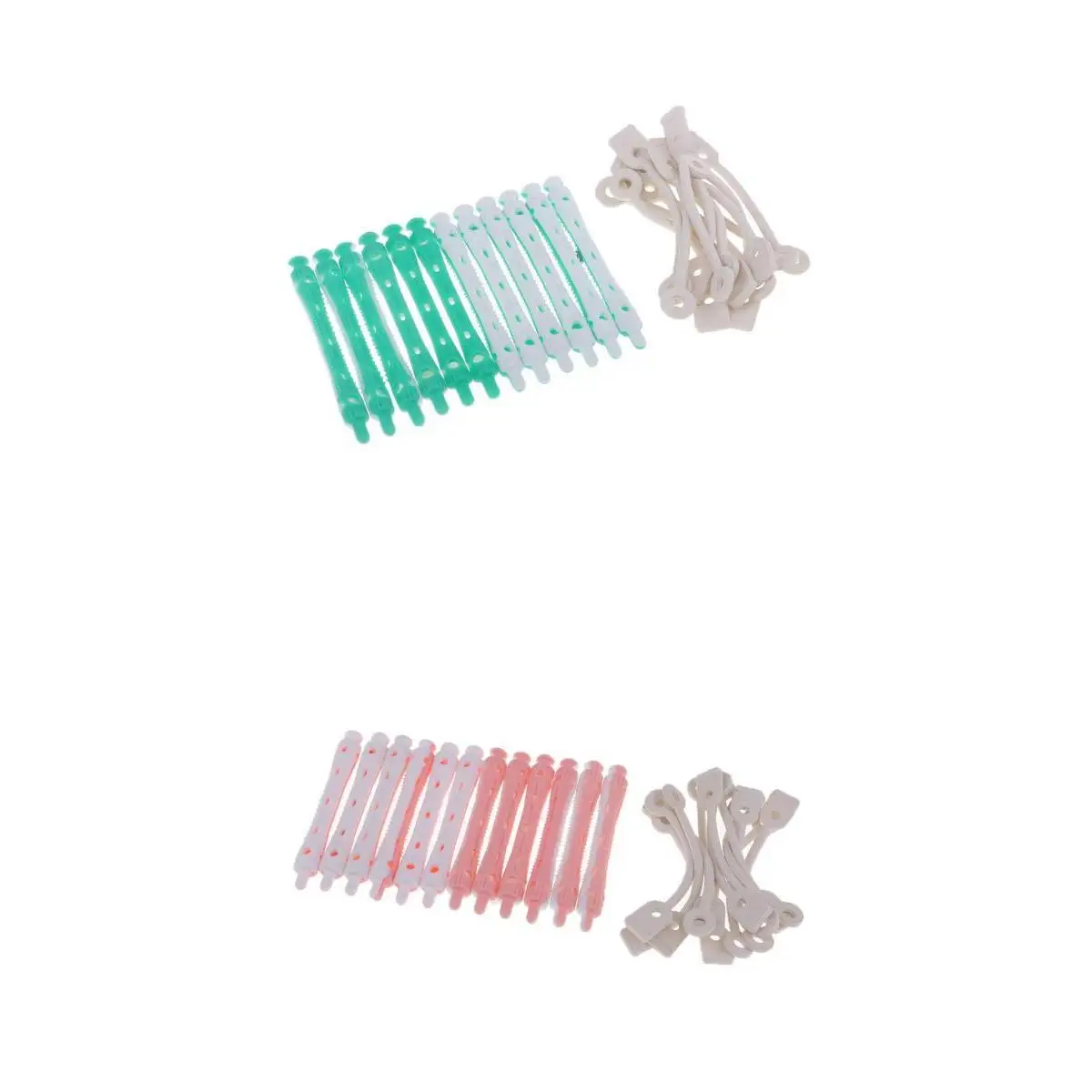 24 Pieces Hairstyling Perm Rod Hair Clip Curler Maker Hairdressing Styling Tools