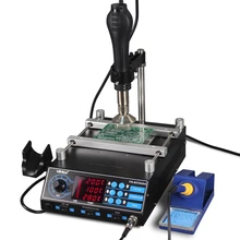 853AAA BGA паяльная машина с горячим воздушным пистолетом, станция предварительного нагрева паяльная станция паяльник Тепловая пушка