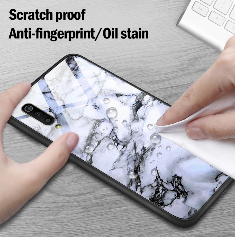 Для samsung Galaxy A10 A20 A30 A40 A50 A6S A70 A8S A80 A90 закаленное Стекло задняя крышка J4Plus M10 M20 M30 Note9 Роскошный чехол для телефона