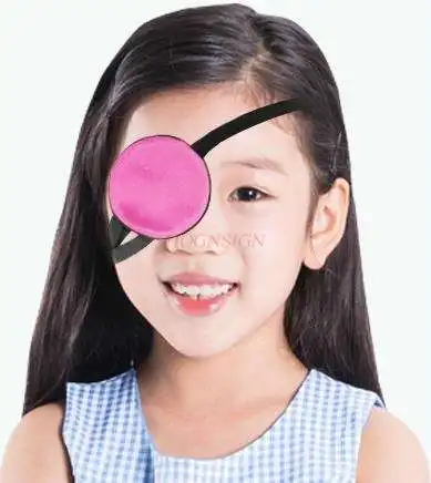 Amblyopia goggles monocular occlusion cloth squint correction eye patch full cover single child unicorn dragon eye protection single eye mask single eye mask pirate squint silk goggles adult eye correction amblyopia medical set