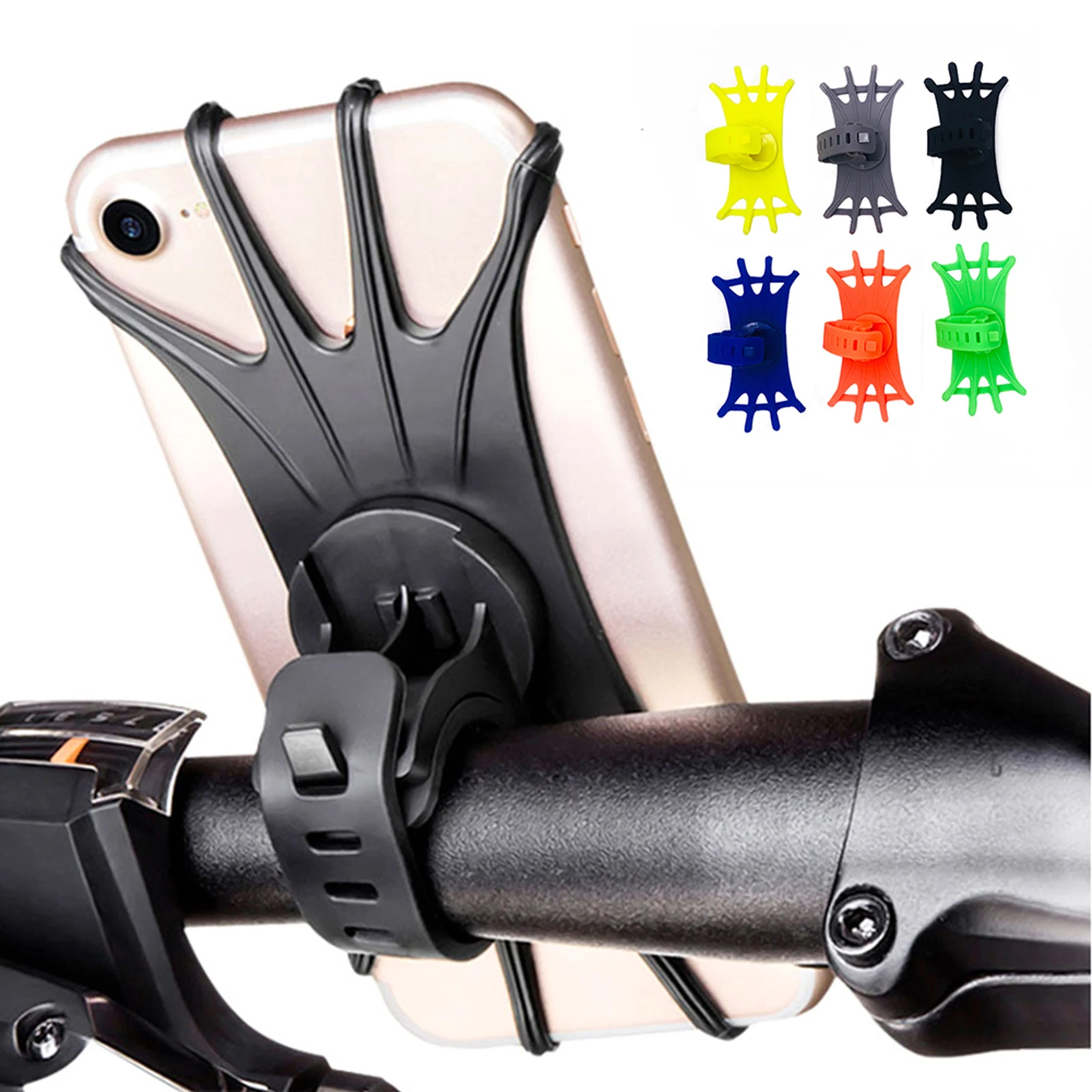 Silicone Bicycle Phone Holder Motorcycle for IPhone 12 11 pro max 7 8