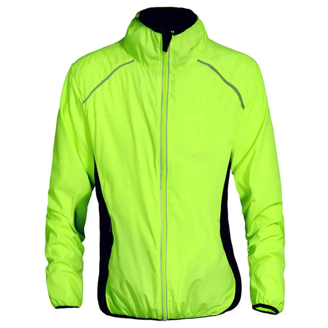 Unisex Casual Standing Collar Long Sleeve Solid Zipper Closure Cycling Wind All Seasons Loose Coat Casual