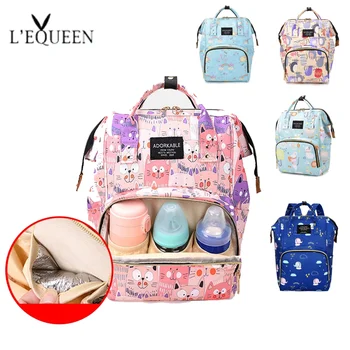 

Waterproof Anti Thef Diaper Bag for Mommy Maternity Nappy Backpack Printing Baby Stroller Organizer Nursing Changing Bag to Care