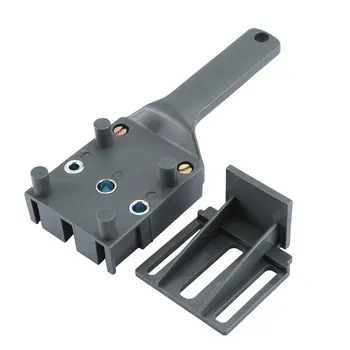 

Straight Hole Wood Drill Locator Kit Drilling Guide Puncher Doweling Hole Saw Jig System Woodworking Tools