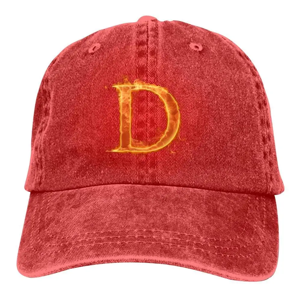 TSDFCCreative Fire English Alphabet Popular Denim Hat Funny Cap for Men and Women |