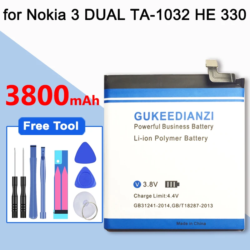 GUKEEDIANZI батарея мобильного телефона для Nokia HE305 HE319 HE330 HE335 HE341 Высокое качество замена батареи - Цвет: HE330