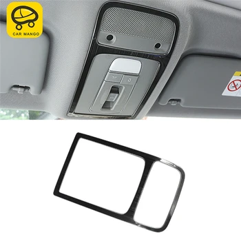 

CARMANGO for Audi A3 2017-2019 Car Styling Front Reading Light Lamp Panel Cover Trim Frame Sticker Chrome Interior Accessories