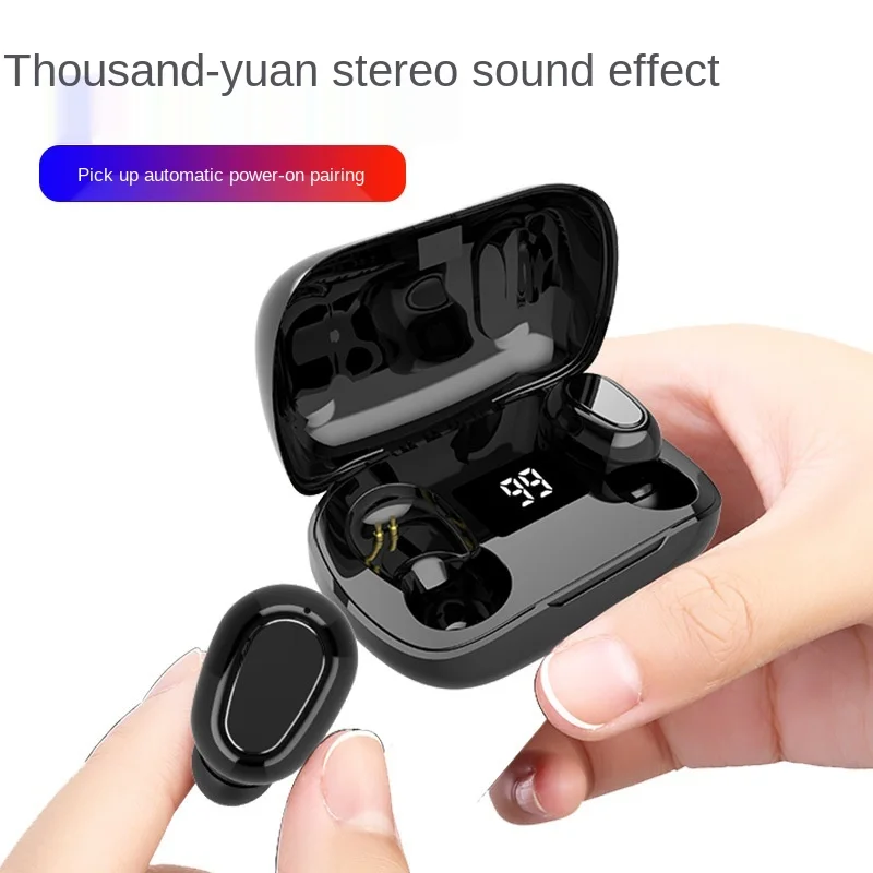 Free shipping TWS fashion Wireless Motion noise reduction Earplug microphone Wireless adapter Bluetooth earphone
