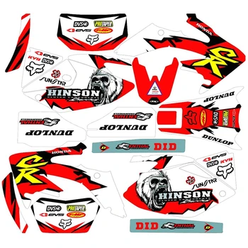 

New Full Graphics Decals Stickers Custom Number Name 3M Matte Stickers Waterproof For HONDA CRF250X 2005-2014