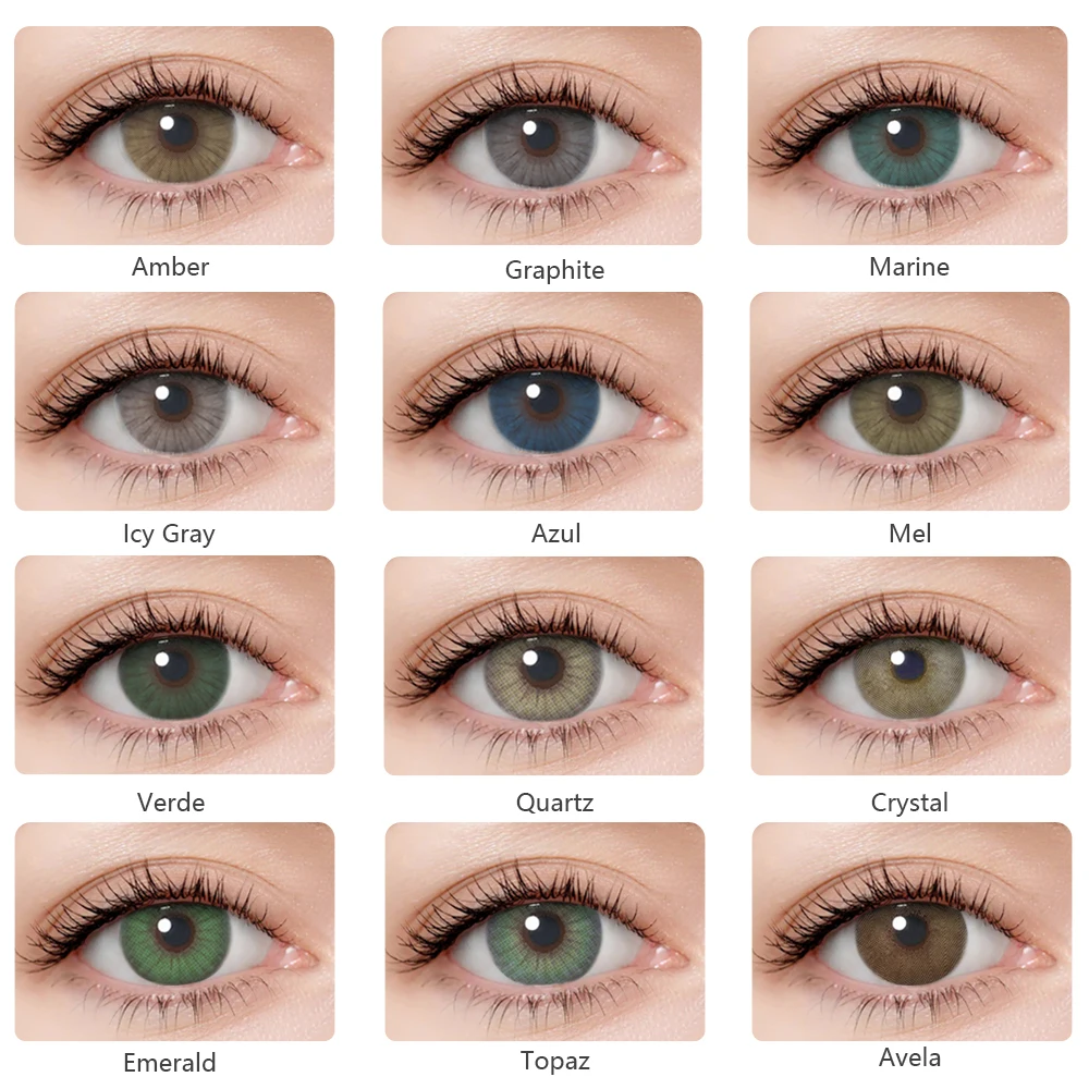 Non Prescription Color Contact Lenses For Eyes Contacts with Cosmetic Makeup Beauty Pupil Small Blue | Красота и здоровье