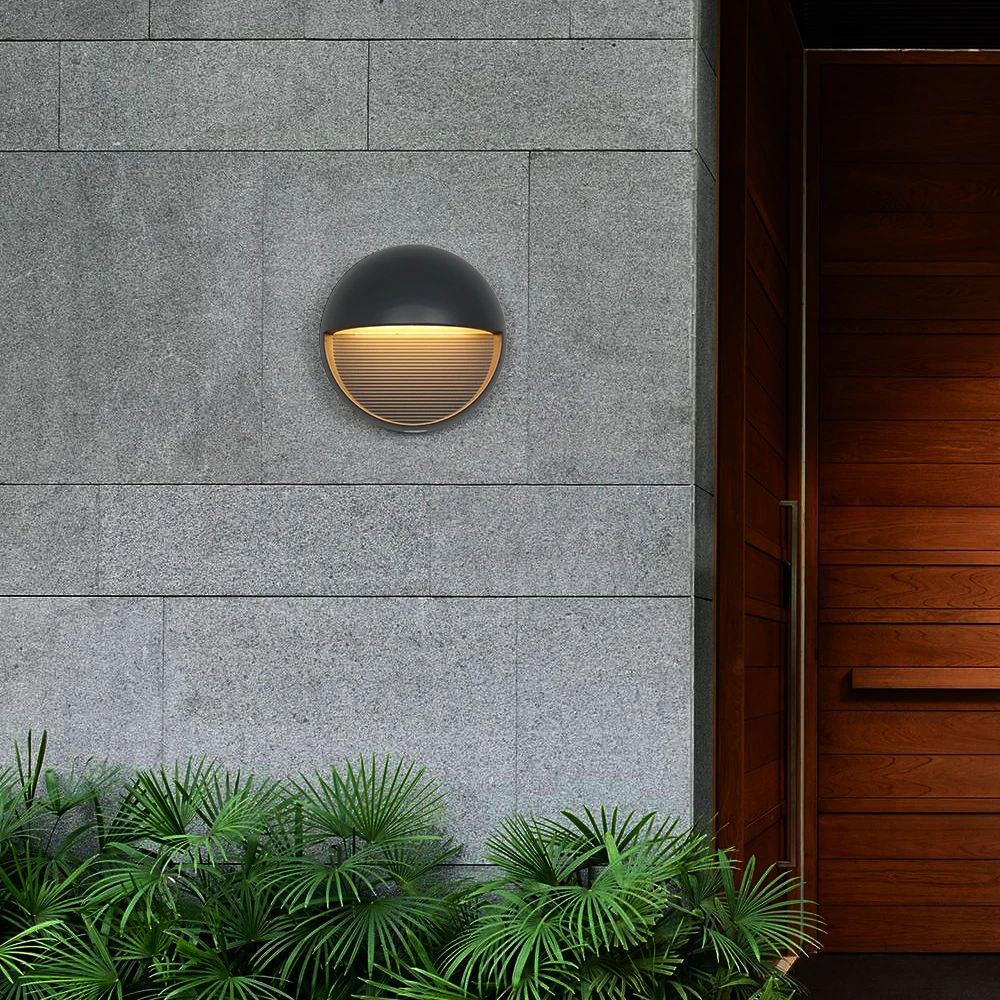 10 Led Contemporary Garden Exterior Modern Wall Lamp Outdoor Art Deco Wall Sconce Light Fixtures Lighting Ip65 Warterproof 5W