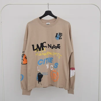 

Graffiti Funny Mens T Shirt Hip Hop Streetwear Long Sleeve Harajuku Sloth Top Tees 2020 Spring Trending Products Punk Clothing