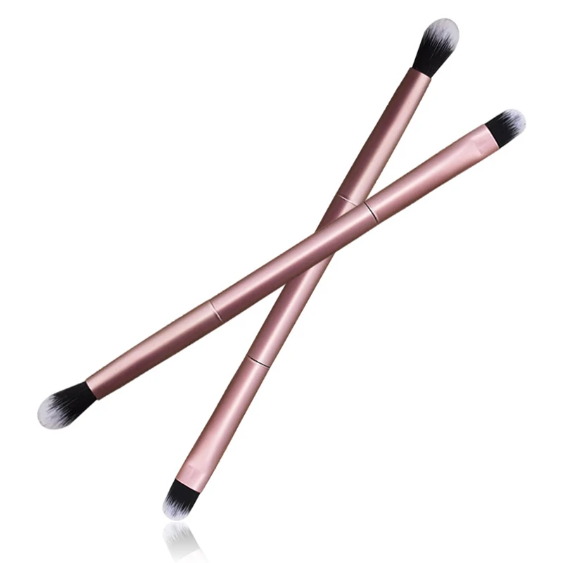 1Pcs Multi-functional Doubled Ended Eyeshadow Eye Shadow Makeup Cosmetic Brush Tool Champagne Gold Beush | Красота и здоровье