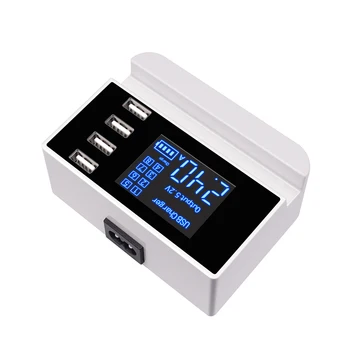 

5V 4A(Max) Charging Station Multiple USB Charger Desktop Charger Hub 4 Port with LED Display Power Adapter