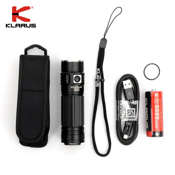 Аккумуляторный светодиодный фонарик KLARUS G20 с батареей 26650 3000 люмен CREE XHP70 N4