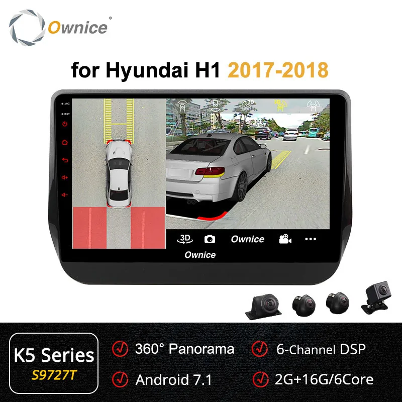 Ownice K6 K5 K3 9 дюймов Android 9,0 мультимедиа головное устройство автомобиля радио для hyundai H1 Grand Starex Dvd Gps 4g Lte Авторадио - Цвет: S9727 K5