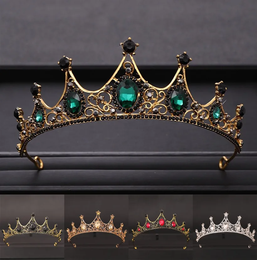 ondersteuning Vijfde experimenteel Bruiloft Haar Accessoires Barok Rhinestone Crystal Crown Tiara Bruiloft  Kroon Hoofdtooi Party Crown Bruids Haar Sieraden Tiara - AliExpress  Sieraden & accessoires