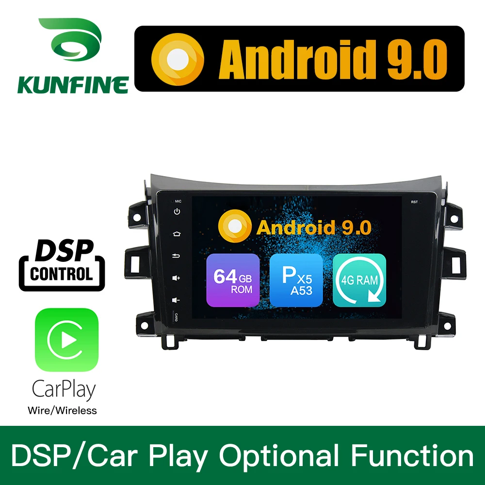 Android 9,0, Восьмиядерный, 4 Гб ОЗУ, 64 Гб ПЗУ, автомобильный DVD, gps, мультимедийный плеер, стерео, без Дека, для Nissan NAVARA, левое радио, Wi-Fi
