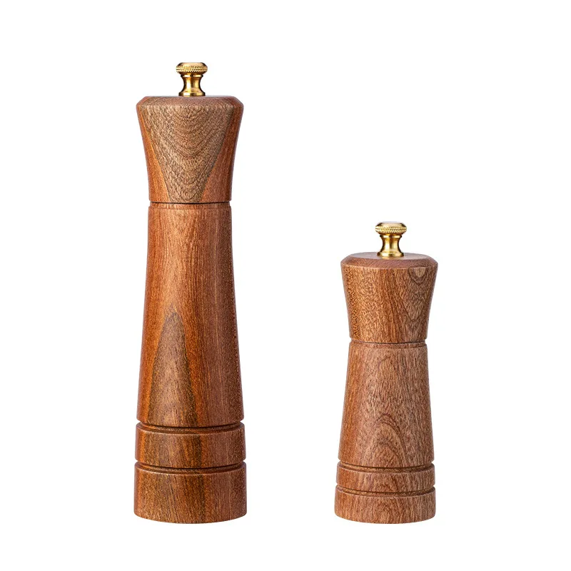 

Manual Pepper Grinder Wood Stainless Steel Pepper Salt Shaker Pepper Mill Grinder Multi-purpose Salt And Pepper Mill Grinder