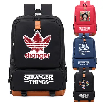 

Stranger Things Backpack Schoolbag for Teenagers School Bags Travel Casual Laptop Bags Rucksack Luminous 2020